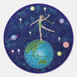 Adesivo Dança levemente na terra minha criança