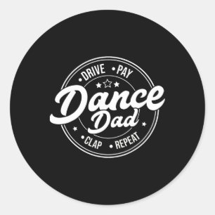 Adesivo Dança Pai Engraçada Retrora Dançarina Orgulhosa Da