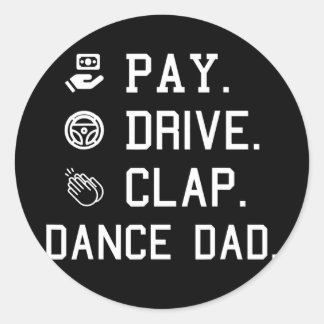 Adesivo Dança Pai Pay Drive Clap Padre Dançando