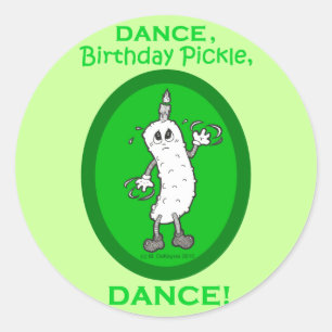 Adesivo Dança, Pickle de Aniversário, Dança!