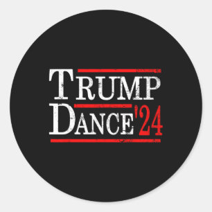 Adesivo Dança Trump 2024 Trump Vance Divertido Republicano