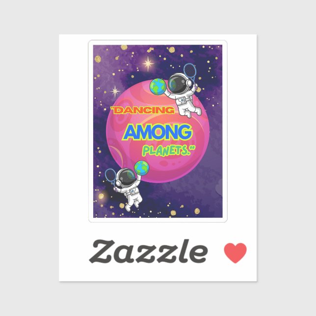 ADESIVO DANÇAMENTO ENTRE PLANETAS (Folha)