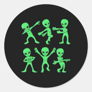 Adesivo Dançando Aliens Dançando Desafio Meninas Crianças