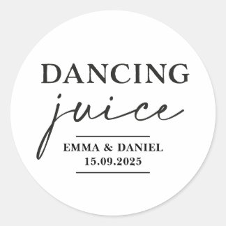 Adesivo Dançando Juice Weding Favor Stickers