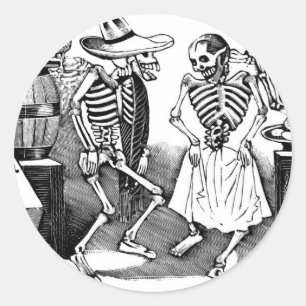 Adesivo "Dançando o Jarabe no outro mundo"