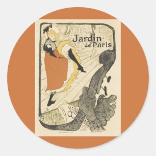 Adesivo Dançarina Art Nouveau Jane Avril por Toulouse Laut