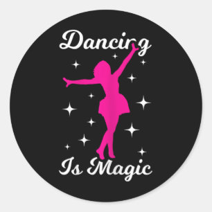 Adesivo Dançarina Dançando É Dança Mágica De Mulheres
