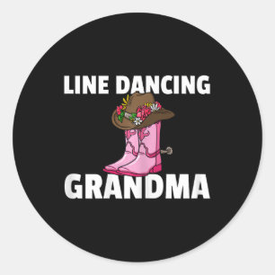 Adesivo Dançarina de dança de música country da Line Dance