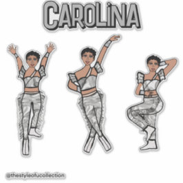 Adesivo Dançarina de Prata Líquida nº 2