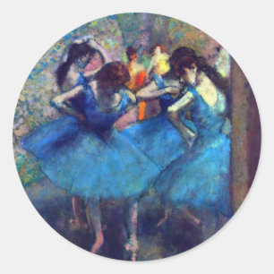 Adesivo Dançarinas em Azul por Edgar Degas, Arte de Balé V