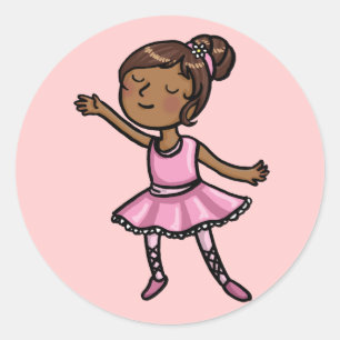 Adesivo Dançarino de balé dos desenhos animados