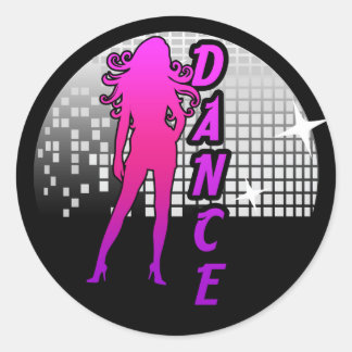 Adesivo Dançarino de Bola Disco.