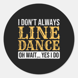 Adesivo Dançarino de Linha Engraçado Dança Dançando Linha