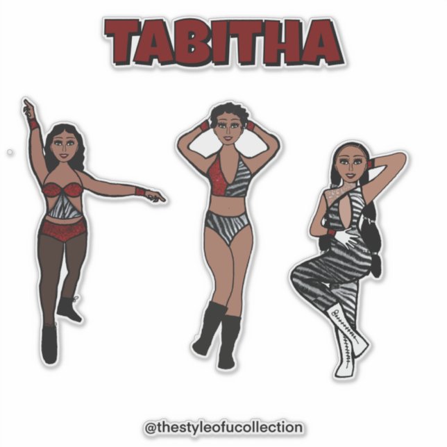 Adesivo Dançarino de Zebra Vermelha Tripla #1 (Frente)