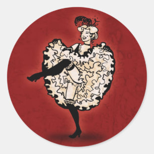 Adesivo Dançarino do Cancan