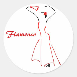 Adesivo Dançarino do Flamenco com Slogan Personalizável
