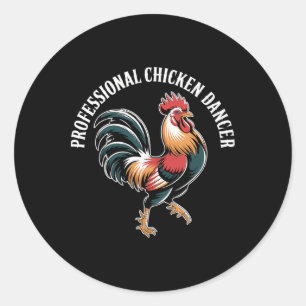 Adesivo Dançarino Profissional de Frango Humor de Criador