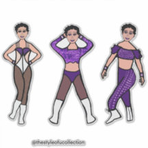 Dançarino Roxo 2 com três estilhaços