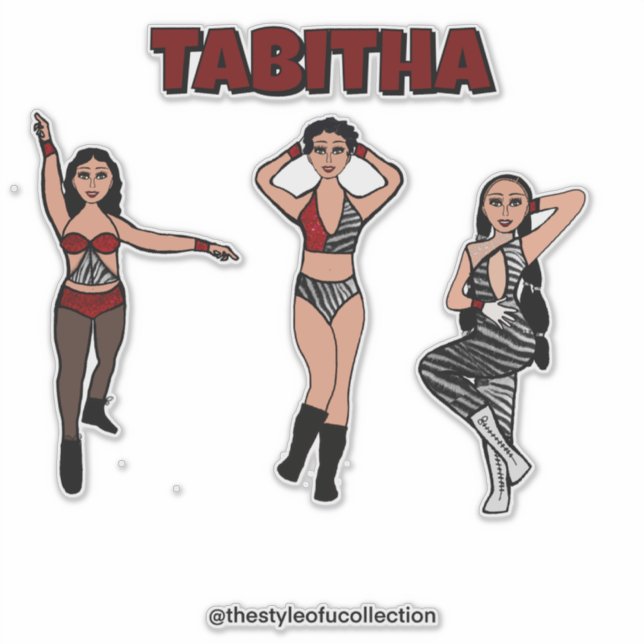 Adesivo Dançarino Vermelho Zebra Triplo Estilado #2 (Frente)