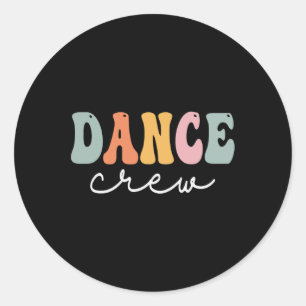 Adesivo Dance Crew Retro Groovage Vintage Feliz Primeiro D