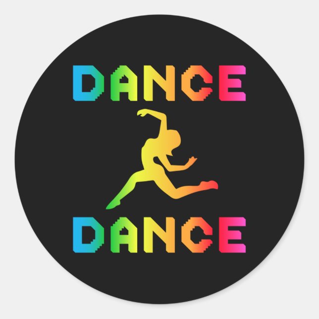 Adesivo Dance Dancing Party Music Sport Dancer Dancer Idea (Frente)