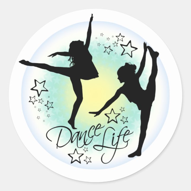 Adesivo Dance Life, Dance Stickers (Frente)