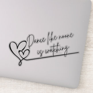 Adesivo Dance Like Noone is watching hearts