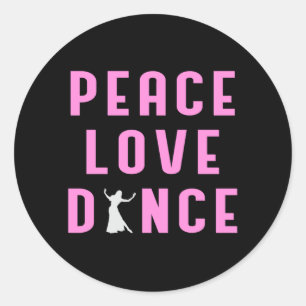 Adesivo Dance Love Dancing Party Sport Dancer Engraçado P