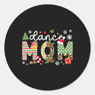 Adesivo Dance Mãe Dançarina de Natal Festa de Mãe Xmas