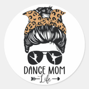 Adesivo Dance Mãe Vida Mensagem Cabelo de Arma Dançador 