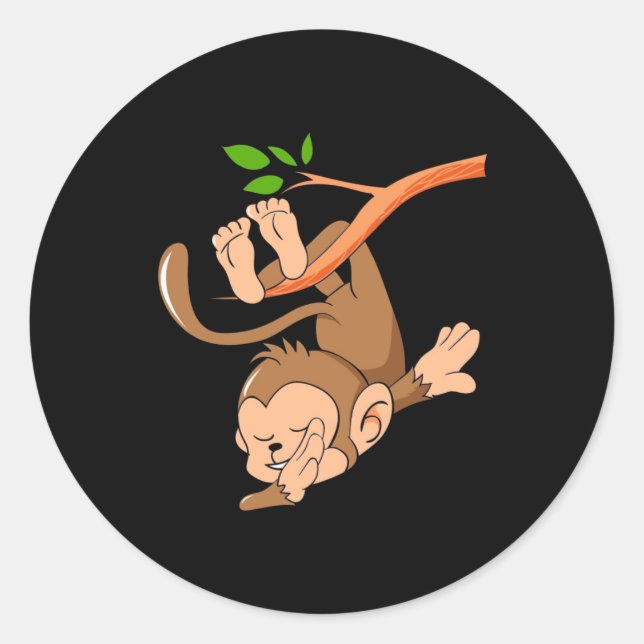 Adesivo Dance Monkey Dabbing (Frente)