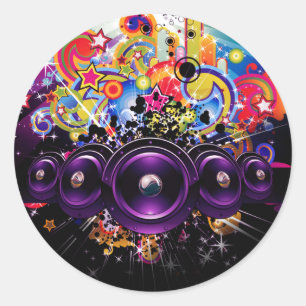 Adesivo Dance party urbano da dança de Hip Hop DJ do club