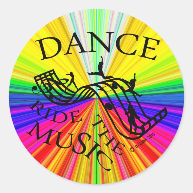 Adesivo Dance Ride the Music! (Frente)