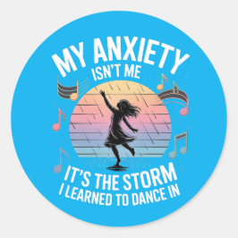 Adesivo Dancing Through Anxiety Mental Health Sticker
