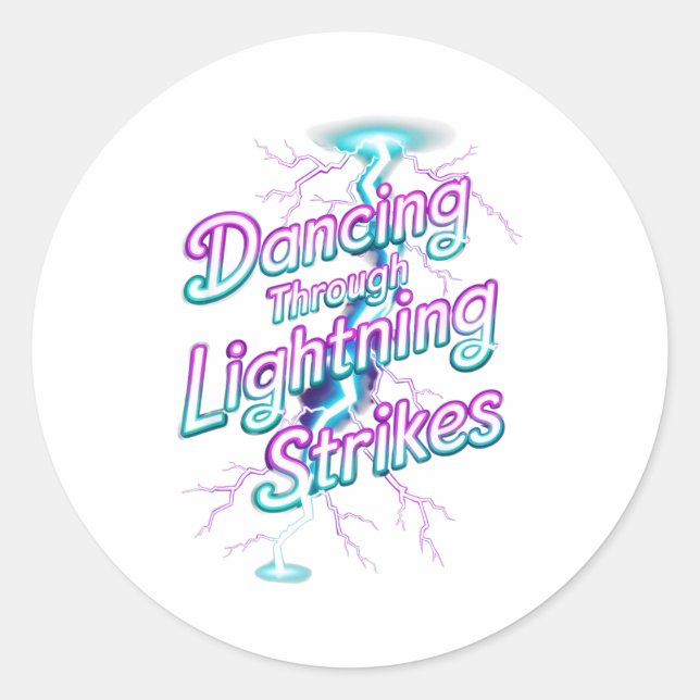 Adesivo Dancing Through The Lightning Strike Dancer Motiva (Frente)