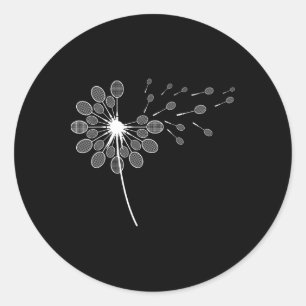 Adesivo Dandelion Badminton Racket Shirt Jogador de Badmin
