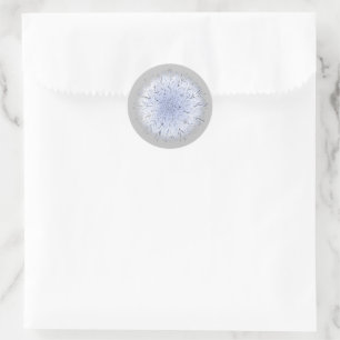 Adesivo Dandelion Floral Cinza Branco Azul
