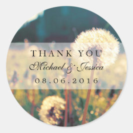 Adesivo Dandelion Flower Casamento vintage Favor Stickers