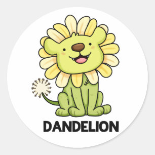 Adesivo Dandelion Funny Lion Pun