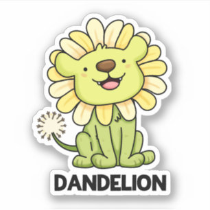 Adesivo Dandelion Funny Lion Pun