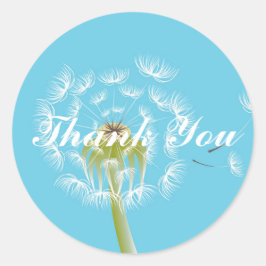 Adesivo Dandelion sky Obrigado