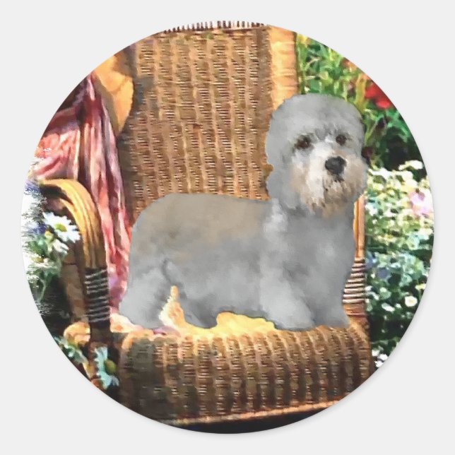 Adesivo Dandie Dinmont Terrier Art Gifts (Frente)