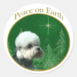 Adesivo Dandie Dinmont Terrier Peace