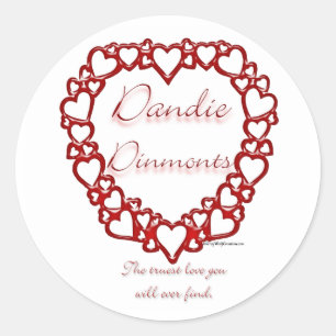 Adesivo Dandie Dinmont Terrier True Love - Sticker