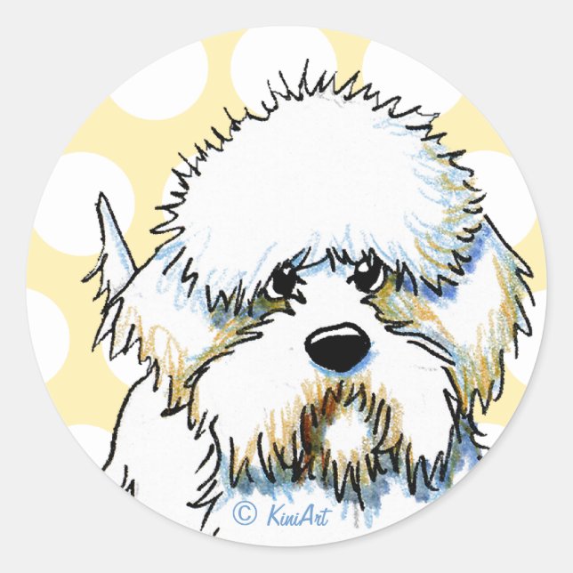 Adesivo Dandy Dinmont Terrier Sticker (Frente)