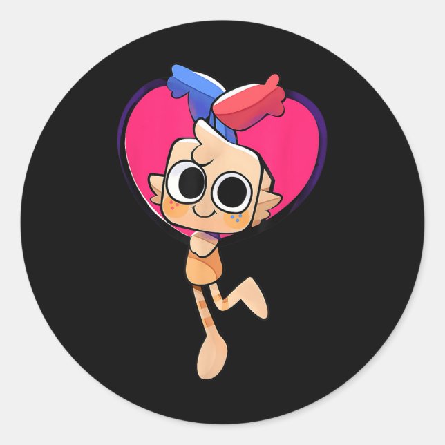 Adesivo Dandys World Goob Plush Heart Para Aniversário E D (Frente)