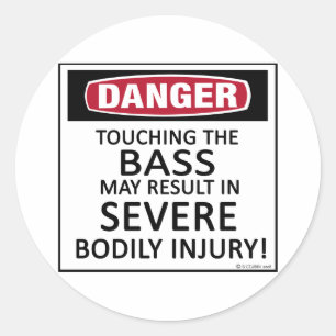 Adesivo Danger Bass