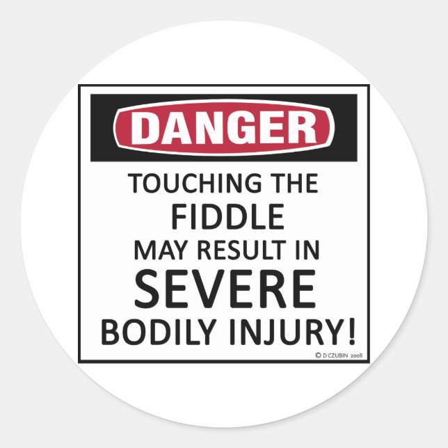 Adesivo Danger Fiddle (Frente)