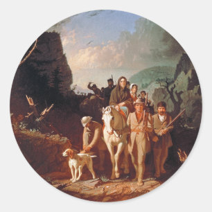 Adesivo Daniel Boone escoltando colonos