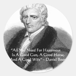 Adesivo Daniel Boone Humor Cote Oferece Cartões De Camise